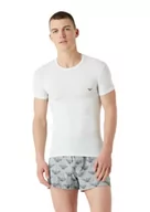 Koszulki męskie - Emporio Armani T-shirt męski (2 sztuki), Marine/White, XL - miniaturka - grafika 1
