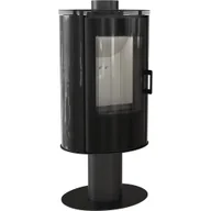 Piece wolnostojące - Piec Stalowy Koza Ab Glass Ø 150 8 Kw Z Domykaniem - miniaturka - grafika 1
