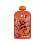 Koncentraty warzywne, przeciery - Ella'S Kitchen Bio Banan Z Brzoskwinią, 120G - miniaturka - grafika 1