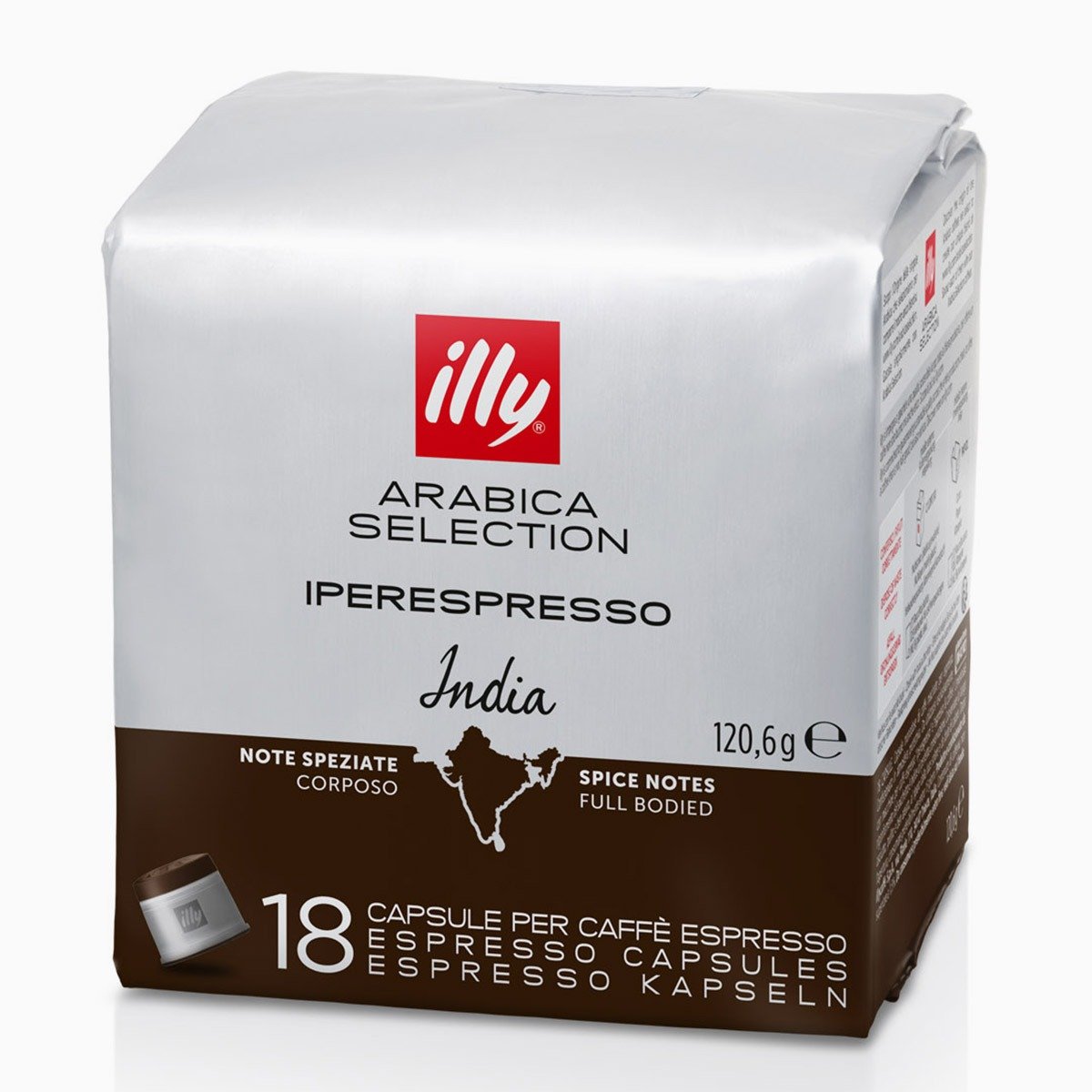 KAPSUŁKI ILLY IPERESPRESSO ARABICA SELECTION INDIA 18 SZTUK
