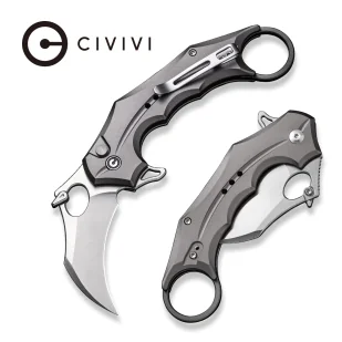 Nóż składany karambit Civivi Incisor II Gray Aluminium, Satin Nitro-V (C16016B-3) - Noże - miniaturka - grafika 1