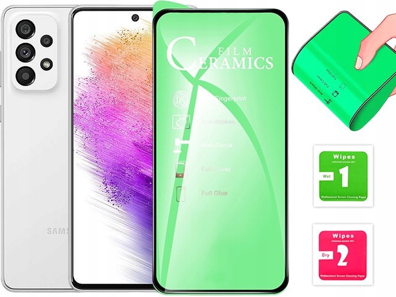 SZKŁO HYBRYDOWE 5D OCHRONNE PEŁNE ELASTYCZNE SZYBKA DO SAMSUNG GALAXY A73