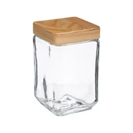 Pojemniki kuchenne - 5five Simple Smart Pojemnik na sypkie produkty spożywcze 1,25 L szklany 167766 - miniaturka - grafika 1