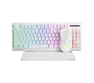 Zestawy myszka + klawiatura - Marvo CM310 RGB Biały - miniaturka - grafika 1