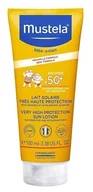 Balsamy i oliwki dla dzieci - Mustela Sun SPF50+ - mleczko przeciwsłoneczne do twarzy 40ml - miniaturka - grafika 1