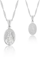 Biżuteria religijna - Cudowny Medalik Matka Boska Niepokalana srebrny - miniaturka - grafika 1