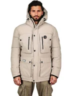 Kurtki męskie - Geographical Norway Parka "Albert" w kolorze beżowym - miniaturka - grafika 1