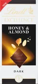 Czekolada - Czekolada Lindt Excellence Honey & Almond 100g - miniaturka - grafika 1