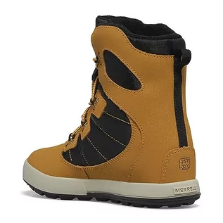 Botki damskie - Merrell Snow Bank 4.0 WTRPF-Wheat/Black, Botki, 34 EU, Wheat Black, 34 EU - grafika 1