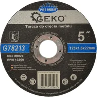 Tarcze do pił - Geko tarcza do cięcia metalu Premium 125x1.6 Inox G78213 - miniaturka - grafika 1
