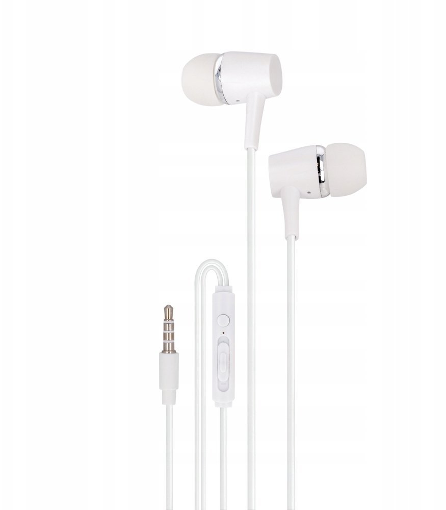 Sony Setty słuchawki przewodowe douszne białe