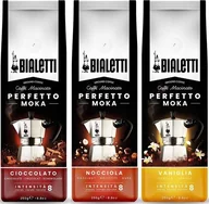 Kawa - ZESTAW Kawa mielona BIALETTI Perfetto Moka CIOCCOLATO VANILIA NOCCIOLA 250g - miniaturka - grafika 1