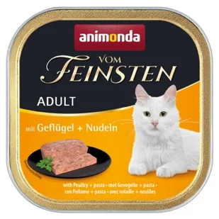 animonda Vom Feinsten Adult Drób i makaron 32x100 g - Mokra karma dla kotów - miniaturka - grafika 1