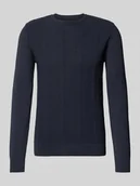 Swetry męskie - Sweter o kroju slim fit z efektem dzianiny model ‘Baron’ - miniaturka - grafika 1