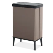 Kosze na śmieci - Kosz na śmieci wysoki VERTO 54L perłowy różowy - Curver - miniaturka - grafika 1