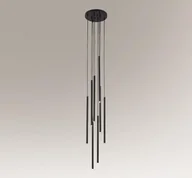 Lampy sufitowe - Shilo Wisząca LAMPA industrialna KOSAME 7856 metalowa OPRAWA tuby ZWIS loftowy czarny 7856 - miniaturka - grafika 1