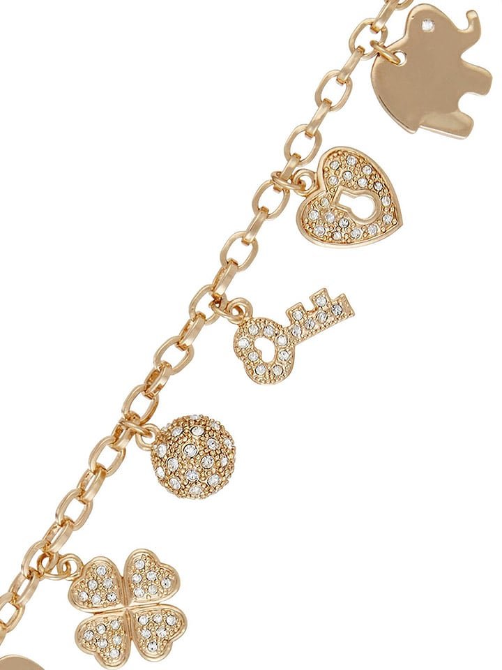 LUXURY AVENUE Pozłacana bransoletka z kryształami