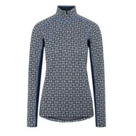 Koszulki sportowe damskie - Damska koszulka Kari Traa Rose Light Baselayer Half Zip Rozmiar: S / Kolor: niebieski/jasnoniebieski - miniaturka - grafika 1