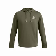 Bluzy sportowe męskie - Męska bluza Under Armour Rival Terry LC HD Rozmiar: XXL / Kolor: ciemnozielony - miniaturka - grafika 1