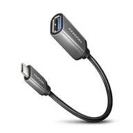 Pozostałe akcesoria sieciowe - AXAGON Kabel adapter USB 3.2 Gen 1 Type-C-> Type-A, 0,2m, 3A, ALU | - miniaturka - grafika 1