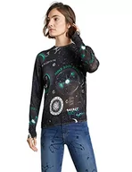 Swetry damskie - Desigual Sweter damski JERS_Toronto, czarny, XS - miniaturka - grafika 1