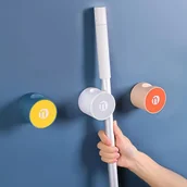 Zawiasy, okucia i inne akcesoria - Uchwyt ścienny na mop, samoprzylepny organizer na klipsy do mopa (3 szt.) - miniaturka - grafika 1