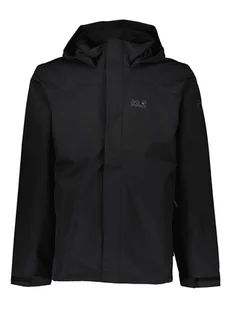 Jack Wolfskin Kurtka funkcyjna "Silver Fjord" w kolorze czarnym - Kurtki i kamizelki sportowe męskie - miniaturka - grafika 1