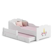 Łóżka dla dzieci i młodzieży - Łóżko podwójne ANNA 160x80 Róg jednorożca - miniaturka - grafika 1