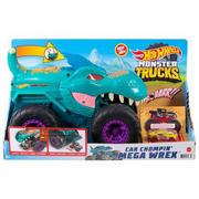 Samochody i pojazdy dla dzieci - Mattel Samochód Hot Wheels Monster Trucks Pożeracz Aut Mega Wrex GYL13 - miniaturka - grafika 1