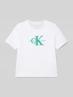 Koszulki dla chłopców - T-shirt z detalem z logo model ‘OTTOMAN’ - miniaturka - grafika 1