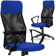 Fotele i krzesła biurowe - Sofotel Fotel biurowy z mikrosiatki Sofotel Sydney niebiesko-czarny 2454 - miniaturka - grafika 1