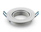 Oprawy, klosze i abażury - Oprawa sufitowa aluminium okrągła ruchoma biała 3599 - miniaturka - grafika 1