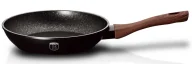 Patelnie - Aluminiowa patelnia z brązowym silikonowym uchwytem 20cm R8-F08 - miniaturka - grafika 1
