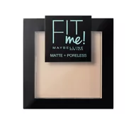 Pudry do twarzy - Maybelline New York fitme matowa i poreless puder 105 Natural, 1er Pack (1 X 9 G) B29225 - miniaturka - grafika 1