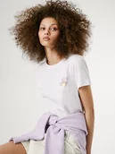 Koszulki i topy damskie - Pepe Jeans Koszulka "Amanda" w kolorze białym - miniaturka - grafika 1