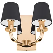 Lampy ścienne - COSMOLight New York kinkiet 2-punktowy złoty W02510AU - miniaturka - grafika 1