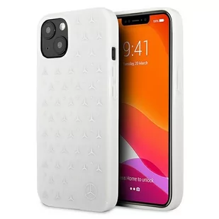 Mercedes MEHCP13MESPWH iPhone 13 6,1" biały/white hardcase Silver Stars Pattern Mer006965 - Etui i futerały do telefonów - miniaturka - grafika 1