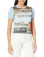Koszulki i topy damskie - Desigual T-shirt damski, niebieski, XL - miniaturka - grafika 1