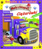Kolorowanki, wyklejanki - Olesiejuk Sp. z o.o. Mały chłopiec. Książka z zadaniami. Ciężarówki - Clair Agathe - miniaturka - grafika 1