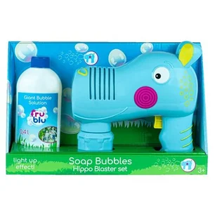 Fru Blu Blaster Hippo + Płyn 0,4L Tm Toys - Bańki mydlane - miniaturka - grafika 1