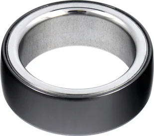 Smartwatch OEM Smart Ring R8- inteligentny pierścień ceramiczny ze stacją ładującą rozmiar 20mm czarny - Smartband - miniaturka - grafika 1