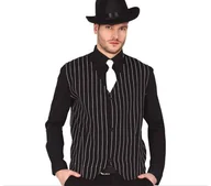 Stroje karnawałowe - Kamizelka Gangstera Czarna - miniaturka - grafika 1