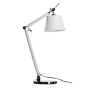 Lampka biurkowa Zyta AZ2307+AZ2599 Azzardo wysięgnik regulowany chrom biały - Lampy stojące - miniaturka - grafika 1