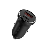 Ładowarki samochodowe - DEVIA ŁADOWARKA SAMOCHODOWA SMART MINI PD QC 3.0 30W 1X USB 1X USB-C BIAŁA - miniaturka - grafika 1