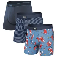 Majtki męskie - Bokserki Saxx Daytripper Boxer Brief Fly 3Pk Rozmiar: L / Kolor: jasnoniebieski - miniaturka - grafika 1