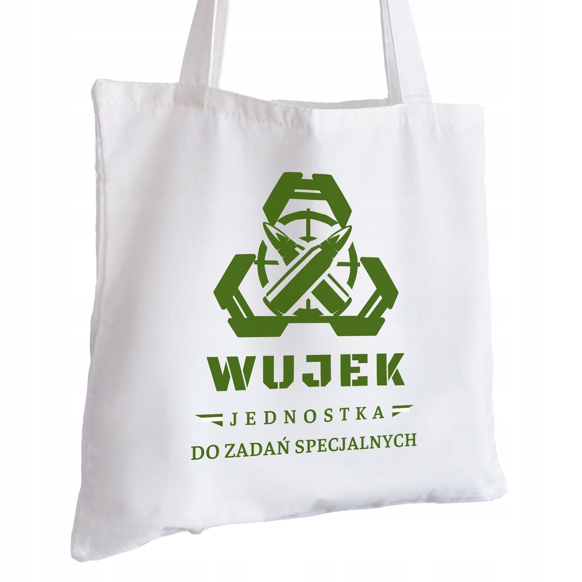 Torba Bawełniana biała dla Wujka Na Prezent ekologiczna Trwały Nadruk