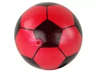 Piłki dla dzieci - ﻿Piłka Czerwona Czarna Gumowa Duża 23 cm Lekka - miniaturka - grafika 1