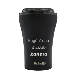 Kubek do kawy Dr.Bacty Apollo - 227 ml - czarny - Z twoim grawerem - Kubki termiczne - miniaturka - grafika 1