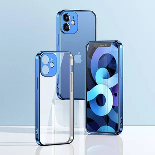 Joyroom New Beauty Series ultra cienkie przezroczyste etui z metaliczną ramką do iPhone 12 Pro Max złoty (JR-BP744) - Etui i futerały do telefonów - miniaturka - grafika 9