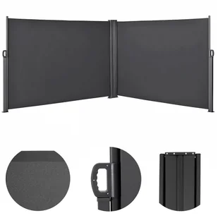 Markiza tarasowa PRZECIWSŁONECZNA 600x200cm ogrodowa BOCZNA osłona przed UV - Markizy - miniaturka - grafika 1